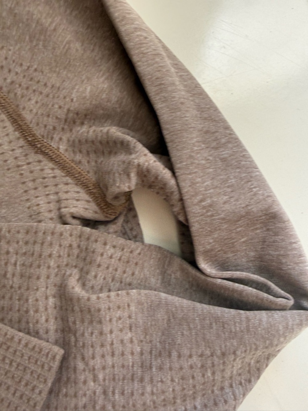 Gymshark Seamless Long Sleeve Crop Top in Taupe Brown - Picture 6 of 8